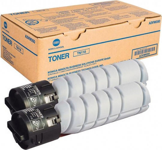 Konica Minolta TN-118 Γνήσιο Multipack Toner Laser Εκτυπωτή Μαύρο 2τμχ (A3VW050)