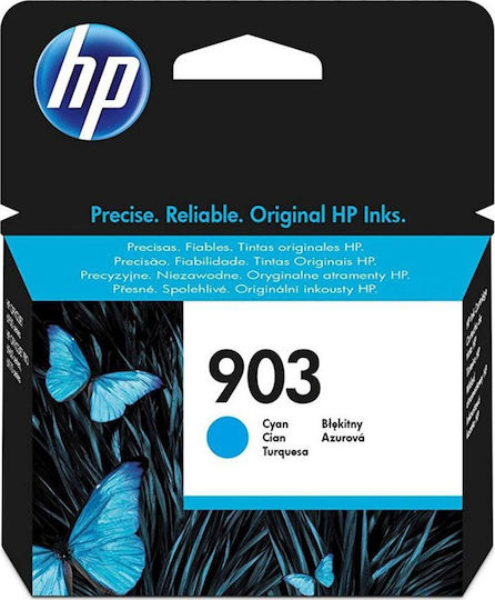 HP 903 Γνήσιο Μελάνι Εκτυπωτή InkJet Κυανό (T6L87AE)