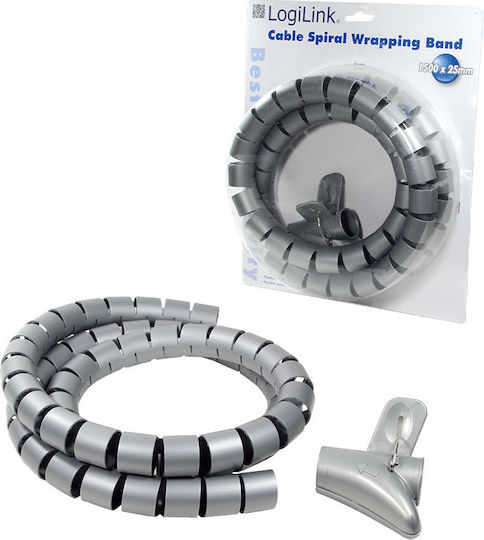 LogiLink Spiral Wrapping 1.5m Γκρι