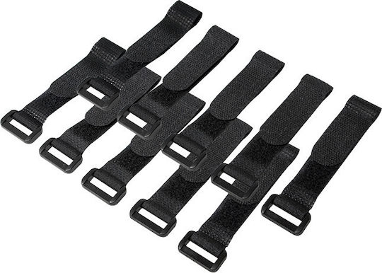 LogiLink Velcro Δεματικά Καλωδίων 150x20mm Μαύρο 10τμχ KAB0056