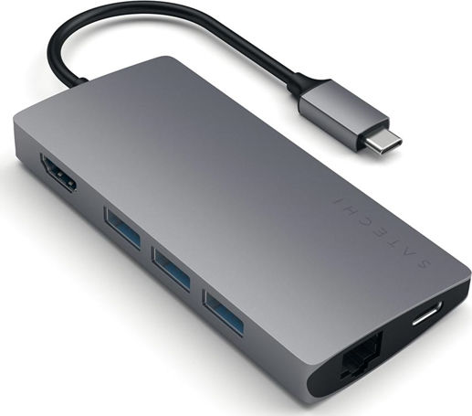 Satechi USB-C Docking Station με HDMI 4K PD Ethernet Γκρι (ST-TCMA2M)