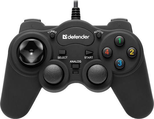 Defender Game Racer Turbo RS3 Ενσύρματο Gamepad για PS3 Μαύρο