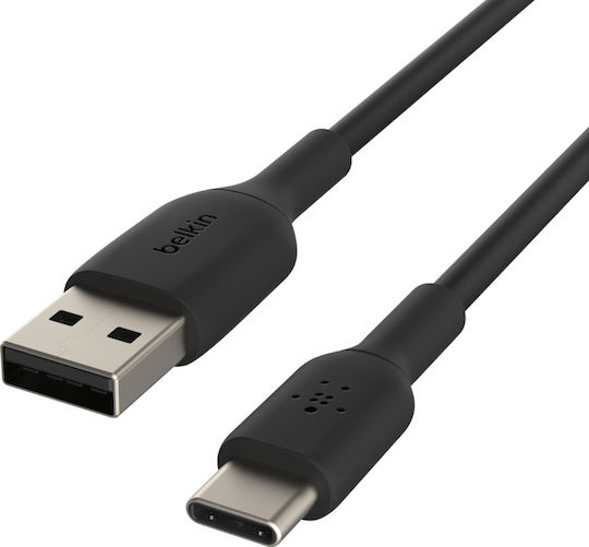 Belkin USB 2.0 Cable USB-C male - USB-A 15W Μαύρο 1m (CAB001bt1MBK)