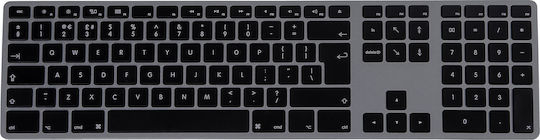 Matias Wired RGB Aluminum Keyboard for Mac Πληκτρολόγιο Αγγλικό UK Συμβατό με Mac Γκρι
