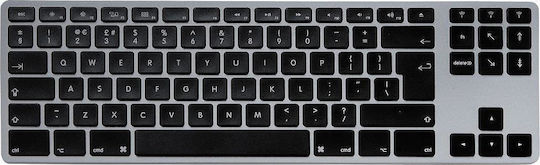 Matias Aluminum Tenkeyless Ασύρματο Bluetooth Πληκτρολόγιο Αγγλικό UK Συμβατό με Mac Γκρι