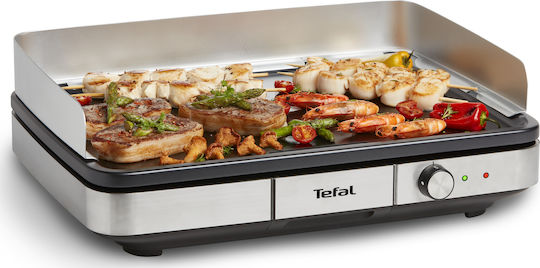Tefal Plancha Επιτραπέζια Ηλεκτρική Ψησταριά Λείας Πλάκας 2300W με Ρυθμιζόμενο Θερμοστάτη 47x52εκ. S7169182
