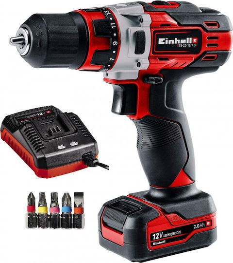 Einhell TE-CD 12/1 Li Δραπανοκατσάβιδο Μπαταρίας 12V 1x2Ah 4513590
