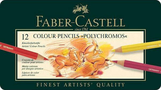 Faber-Castell Polychromos Ξυλομπογιές Σετ 12 χρώματα 110012