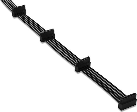 Be Quiet CS-3640 7-Pin SATA III - 4x 7-Pin SATA III Angle (90°) Cable 0.6m (BC023)