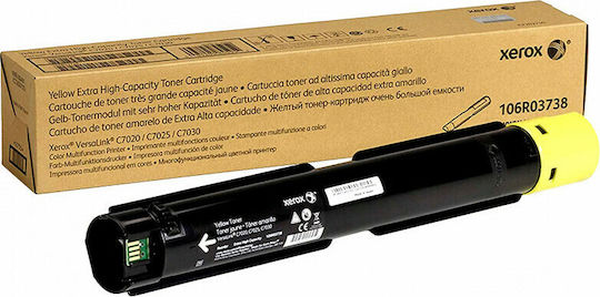 Xerox 106R03738 Γνήσιο Toner Laser Εκτυπωτή Κίτρινο Extra High Yield 16500 Σελίδων 106R03738