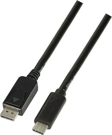 LogiLink USB 3.2 Cable USB-C male - DisplayPort Μαύρο 3m (UA0336)