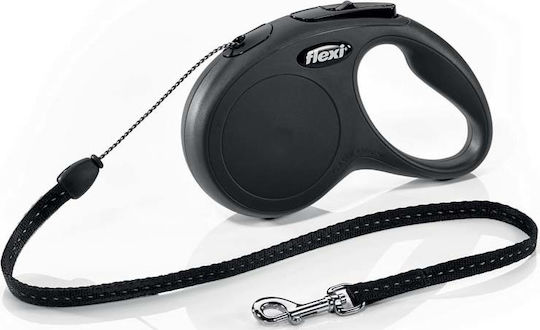 Flexi Πτυσσόμενο Λουρί/Οδηγός Σκύλου Ιμάντας 5m έως 12kg (Μαύρο) σε Μαύρο χρώμα 5m έως 12kg 22113881