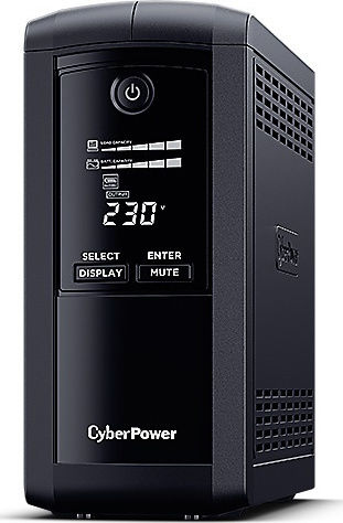 CyberPower VP700EILCD UPS Line-Interactive 700VA 390W με 6 IEC Πρίζες