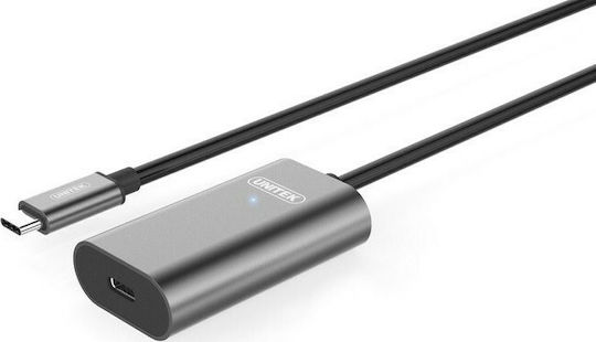 Unitek Regular USB 3.1 Cable USB-C male - USB-C female Μαύρο 5m (U305A)