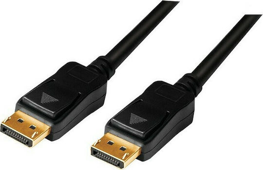 LogiLink Cable DisplayPort male - DisplayPort male 15m Μαύρο (CV0113)