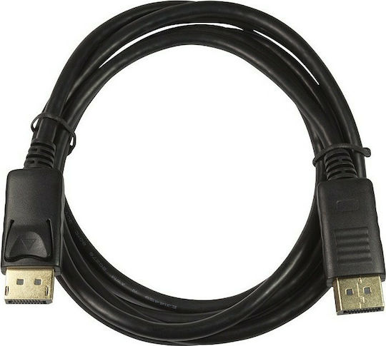 LogiLink Cable DisplayPort male - DisplayPort male 5m Μαύρο (CV0074)