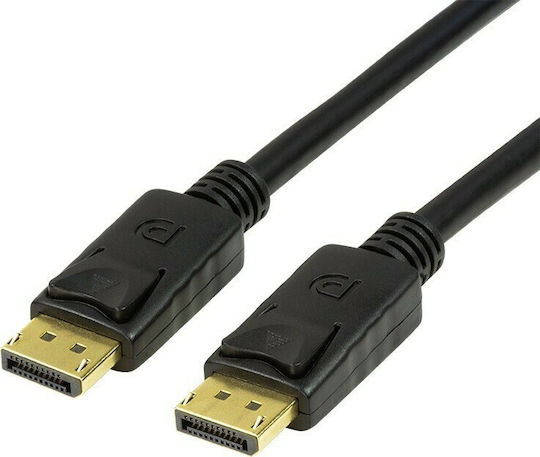 LogiLink Cable DisplayPort male - DisplayPort male 3m Μαύρο (CV0121)