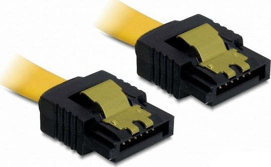 DeLock 7-Pin SATA II - 7-Pin SATA II Cable 50cm Κίτρινο (82477)