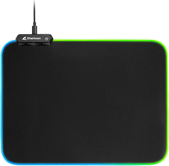 Sharkoon 1337 RGB V2 Gaming Mouse Pad Medium 360mm με RGB Φωτισμό Μαύρο