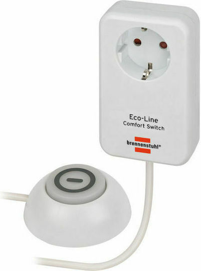 Brennenstuhl Eco Line Comfort Switch Μονόπριζο με Διακόπτη και Καλώδιο 5m 1508220