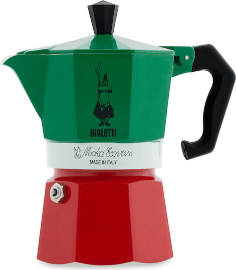 Bialetti Moka Express Tricolore 0005323/NP Μπρίκι Espresso 6cups Πράσινο