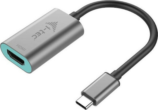 i-tec Μετατροπέας HDMI female σε USB-C male Γκρι (C31METALHDMI60HZ)