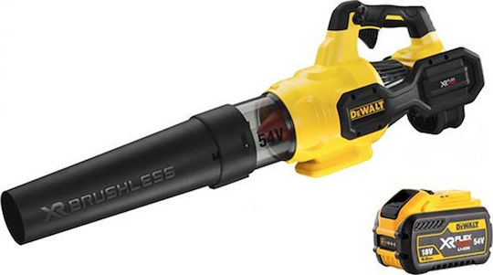 Dewalt DCMBA572X1 Φυσητήρας / Απορροφητήρας Χειρός 54V με 1 Μπαταρία 9Ah & Ρύθμιση Έντασης με Μέγιστη Ταχύτητα Αέρα 200km/h