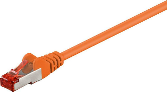 Goobay S/FTP Cat.6 Καλώδιο Δικτύου Ethernet 10m Πορτοκαλί 1τμχ 93469