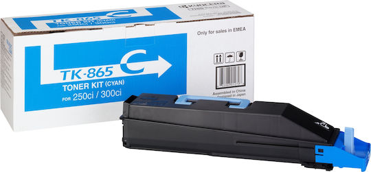 Kyocera TK-865C Γνήσιο Toner Laser Εκτυπωτή Κυανό 12000 Σελίδων 1T02JZCEU0