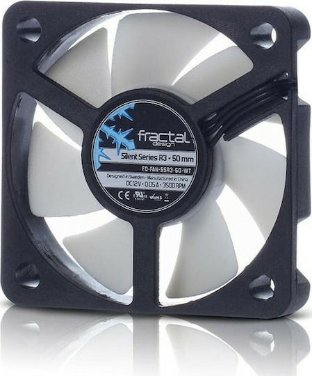 Fractal Design Silent Series R3 Case Fan 50mm με Σύνδεση 3-Pin Λευκό