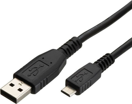 LogiLink Regular USB 2.0 to micro USB Cable Μαύρο 1.8m