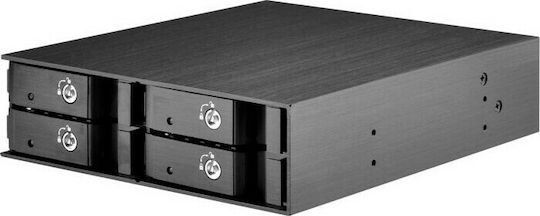 Silverstone FS204 Front Panel Storage 5.25'' to 4 2.5'' Μαύρο SST-FS204B