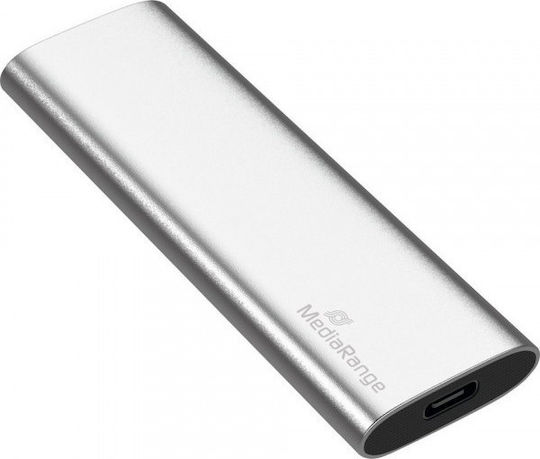 MediaRange USB 3.2 / USB-C Εξωτερικός SSD 480GB M.2 Ασημί