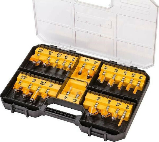 Dewalt Σετ Φρέζες για Ξύλο 8mm 22τμχ