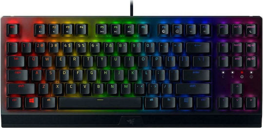 Razer BlackWidow V3 TKL Gaming Μηχανικό Πληκτρολόγιο Tenkeyless με Razer Green διακόπτες και RGB φωτισμό (Αγγλικό US)