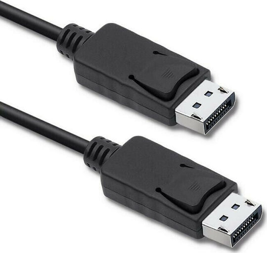 Qoltec Cable DisplayPort male - DisplayPort male 3m Μαύρο (50374)