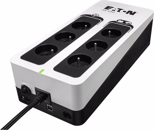 Eaton 3S550F UPS Off-Line 550VA 330W με 6 Schuko Πρίζες