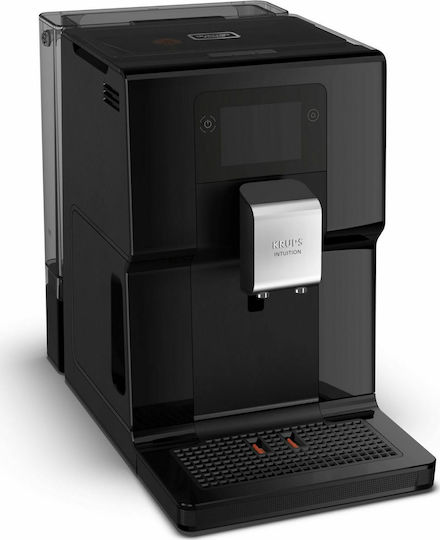 Krups Intuition Preference Αυτόματη Μηχανή Espresso 1450W Πίεσης 15bar για Cappuccino με Μύλο Άλεσης Μαύρη