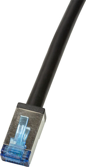 LogiLink S/FTP Cat.6a Καλώδιο Δικτύου Ethernet εξωτερικού χώρου χωρίς ακροδέκτες 50m Μαύρο 1τμχ CQ7143S