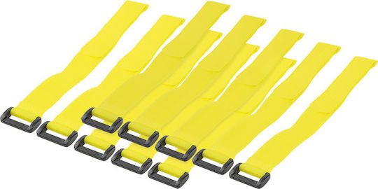 LogiLink Velcro Δεματικά Καλωδίων 300x20mm Κίτρινο 10τμχ KAB0015