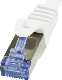 LogiLink S/FTP Cat.7 Καλώδιο Δικτύου Ethernet 0.5m Λευκό 1τμχ CQ4021S