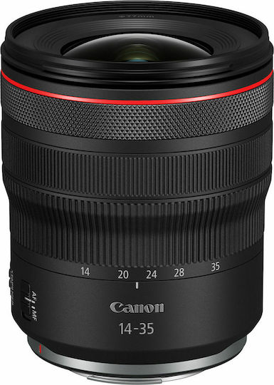 Canon Full Frame Φωτογραφικός Φακός 14-35mm F/4L IS USM Wide Angle για Canon RF Mount Μαύρος