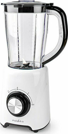 Nedis Μπλέντερ για Smoothies 1.5lt 800W Λευκό KABL300CWT