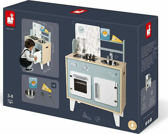 Janod Wooden Feather Kitchen Set από Ξύλο για 3+ Ετών 78 εκ. J06608