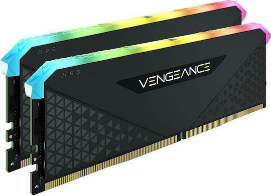 Corsair Vengeance RGB RS DDR4 16GB RAM με 2x8GB Modules και Ταχύτητα 3200 για Desktop CMG16GX4M2E3200C16