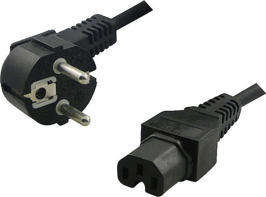 LogiLink IEC C15 - Schuko Cable 2m Μαύρο CP105