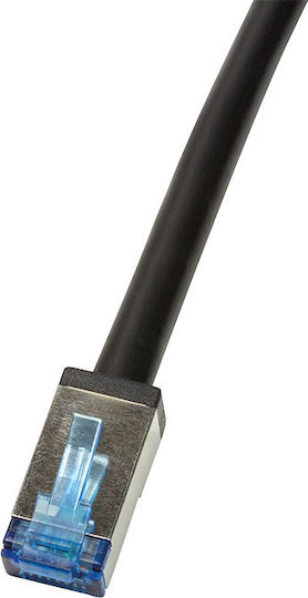 LogiLink S/FTP Cat.6a Καλώδιο Δικτύου 5m Μαύρο (CQ7073S)