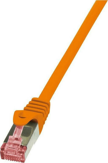LogiLink S/FTP Cat.6 Καλώδιο Δικτύου Ethernet 0.25m Πορτοκαλί 1τμχ CQ2018S