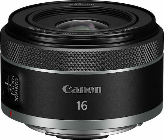 Canon Full Frame Φωτογραφικός Φακός RF 16mm f/2.8 STM Wide Angle για Canon RF Mount Μαύρος