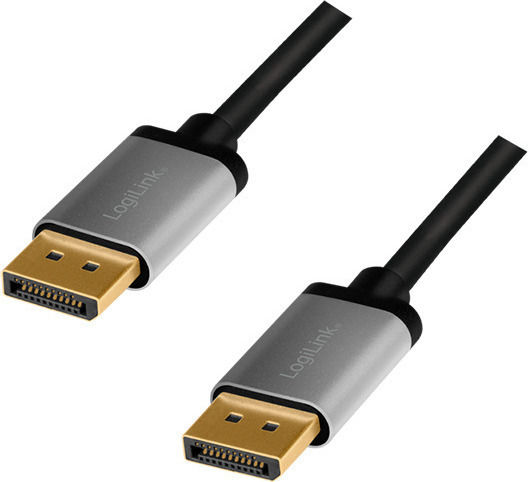 LogiLink Cable DisplayPort male - DisplayPort male 5m Μαύρο (CDA0103)